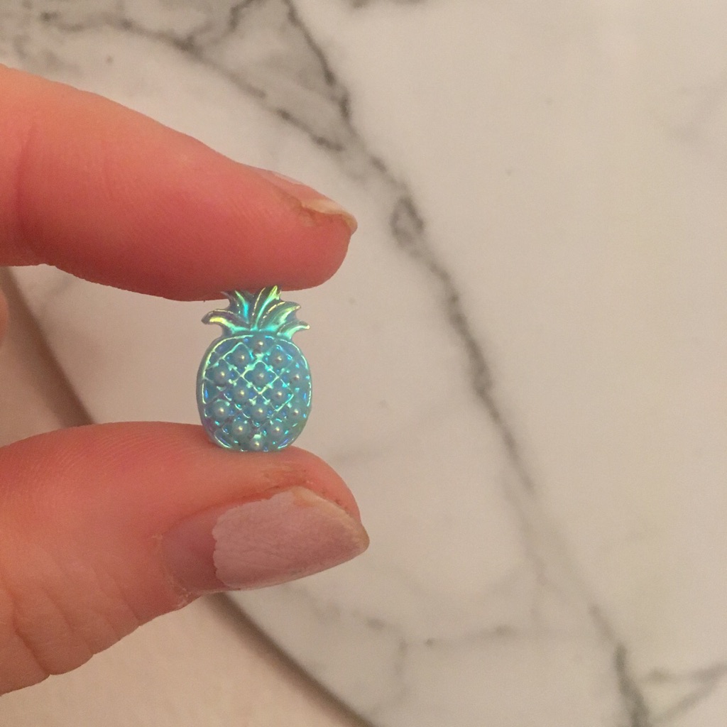 Blue Pineapple & Heart Earrings!